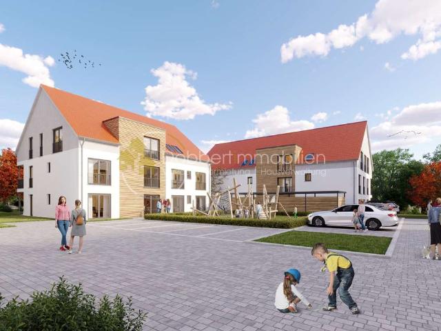 Erstbezug 3 Zimmer Neubauwohnung mit Terrasse und eigenem großem Gartenanteil