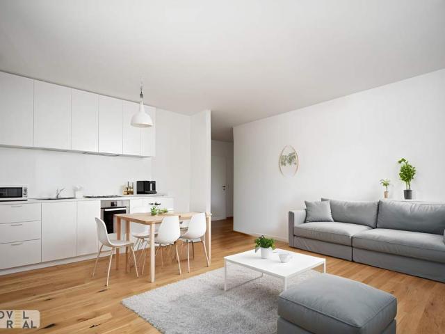 Erstbezug: 3 Zimmer Wohnung in verkehrsgünstiger Lage