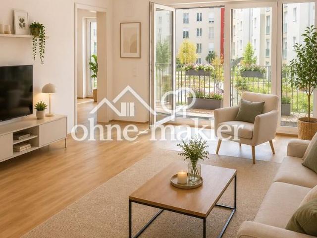 Erstbezug! 3 Zimmer Wohnung mit Süd Balkon in Top Lage von Darmstadt