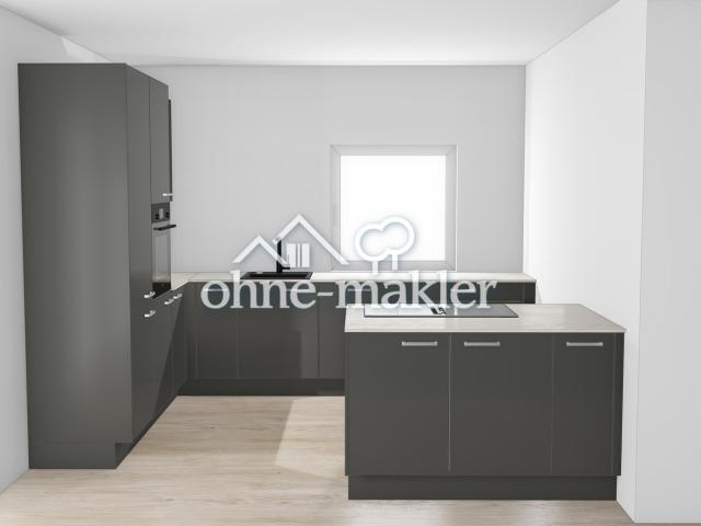 Erstbezug: 2× 3 Zimmer Wohnung mit Kochinsel – barrierefrei mit 100 m² Garten oder Südbalkon