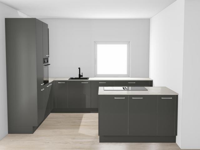Erstbezug: 2× 3 Zimmer Wohnung mit Kochinsel – barrierefrei mit 100 m² Garten oder Südbalkon