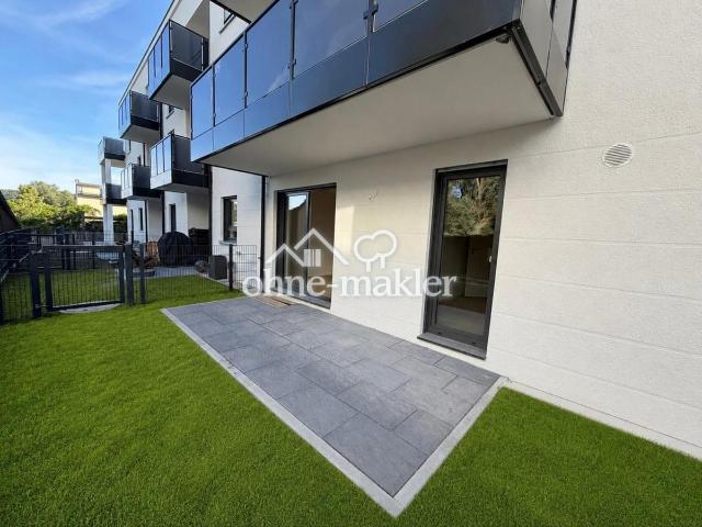ERSTBEZUG 2 Zi. Whg. mit Süd West Terrasse + Garten, FBH, interner Keller, elektr. Rolläden
