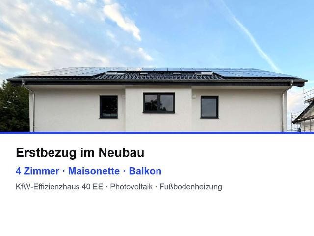 Erstbezug: 4 Zi Maisonette, 2 Bäder, Stellplatz inklusive