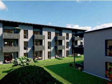 Erstbezug 55,3m² 2 Zimmerwohnung, 1. OG, 94405 Landau an der Isar