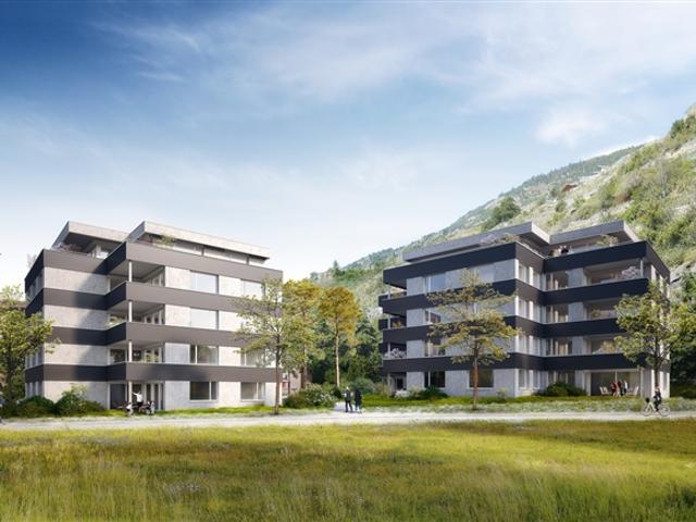 top moderne Wohnungen Erstbezug Neubau in Steg / VS