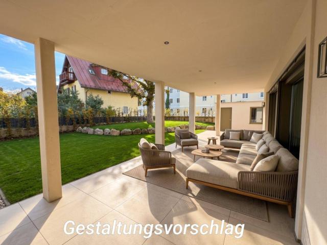 Erstbezug an der Salzach: 182 m² Gartenwohnung mit 266 m² Eigengarten in der Salzburger Josefiau!