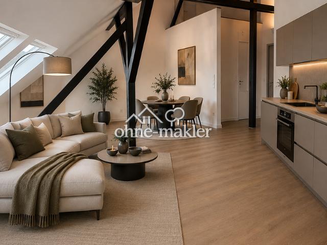 Erstbezug – außergewöhnliche 2 Zimmer Dachgeschosswohnung in Schwetzingen
