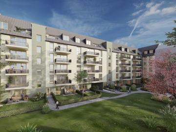 Erstbezug: Exklusive 3 Zimmer Wohnung im Neubau mit Garten, Fußbodenheizung und Parkett!