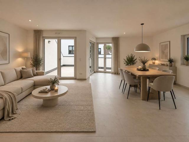 Erstbezug | Exklusive 4 Zimmer Neubauwohnung mit 2 Bädern, Balkon & 2 TG Stellplätze