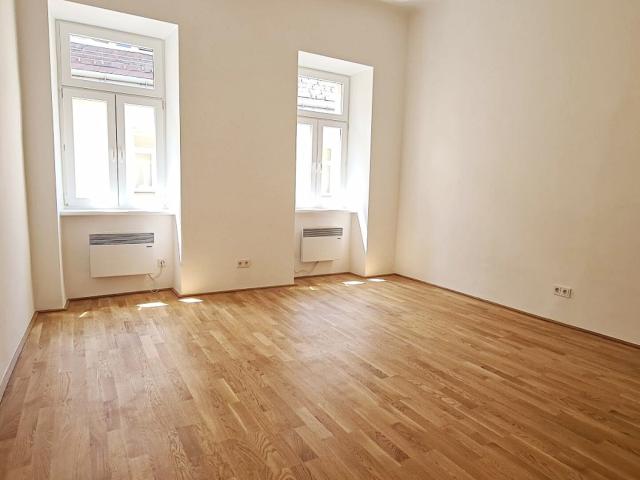 ERSTBEZUG, Franzensgasse, 32 m2 Altbau, 1 Zimmer, Küche, Duschbad, Parketten, Naschmarkt Nähe