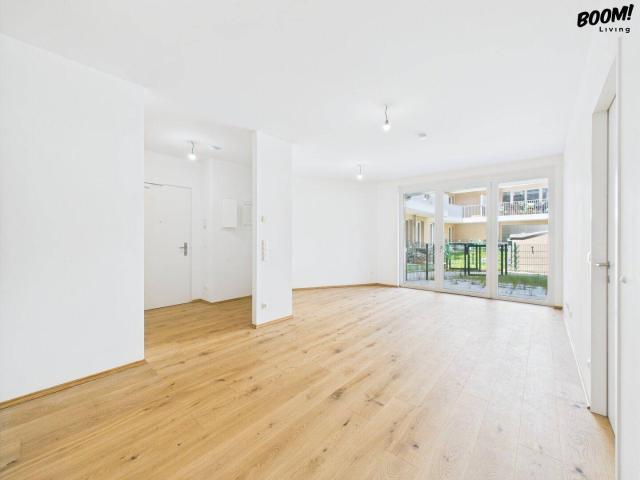 Erstbezug: Hochwertige 2 Zimmer Mietwohnung mit Terrasse und Garten in Ruhelage inkl. Garage
