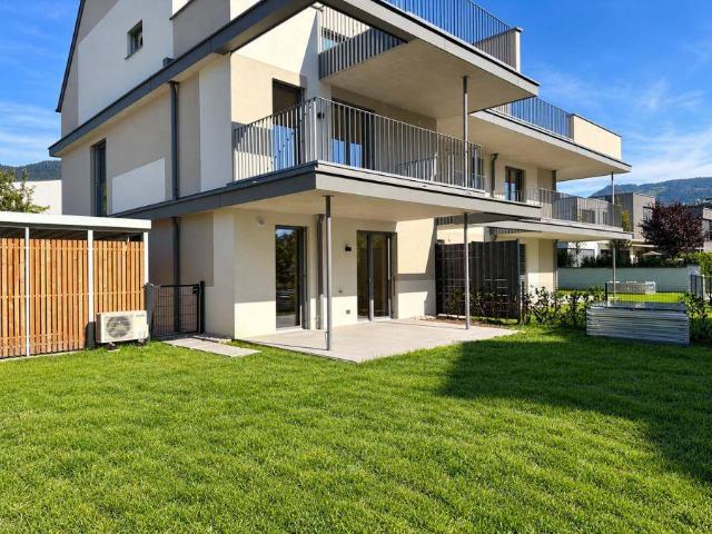 ERSTBEZUG IN AIGEN: 2 Zimmer Neubauwohnung mit Garten & 2 TG Plätzen