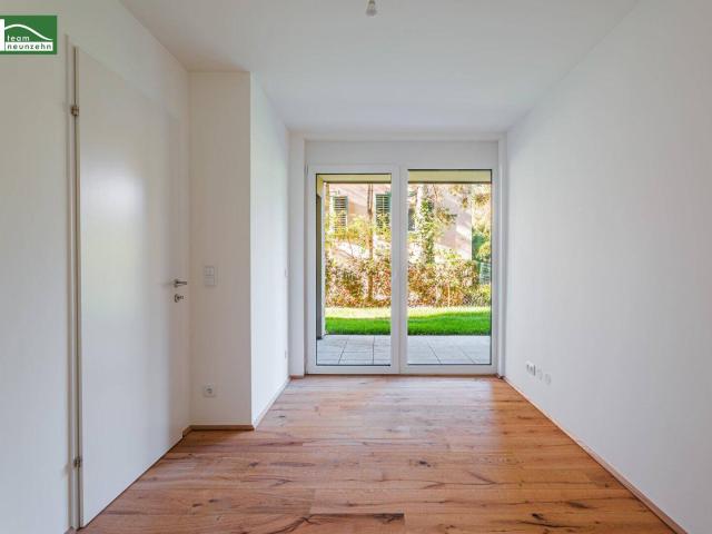 Vorsorge Gartenwohnung mit 2 Bädern & WCs am grünen Stadtrand! Bezugsbereiter Erstbezug