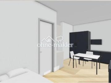 Erstbezug: Möblierte Penthouse 1 Zimmer Apartments in hochwertigem Neubau mit Einbauküche