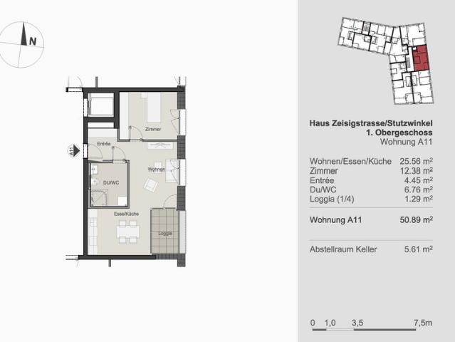 ERSTBEZUG! MODERNE 2 ZIMMER WOHNUNG MIT ÜBERDACHTER LOGGIA ÖFFENTLICH GEFÖRDERT!