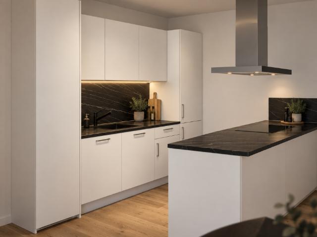 Erstbezug: Moderne 2 Zimmer Wohnung im 2. OG mit Balkon, Einbauküche & Fußbodenheizung auf 66,5 m² Jetzt schnell sein!