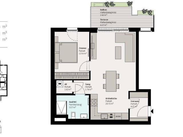 Erstbezug! Moderne 2 Zimmer Balkonwohnung nahe Donau Zentrum zu vermieten!