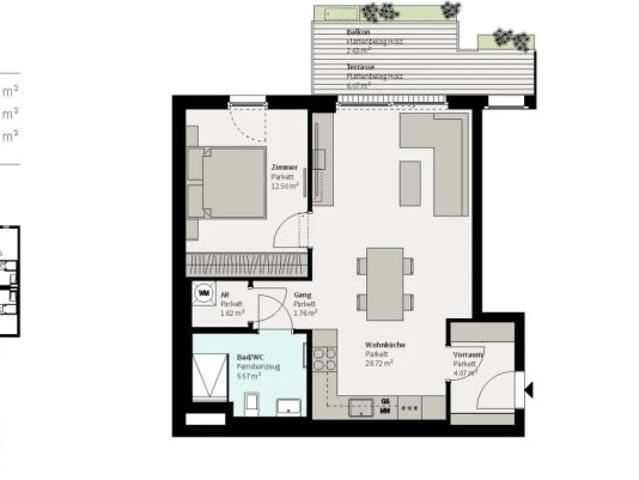 Erstbezug! Moderne 2 Zimmer Balkonwohnung nahe Donau Zentrum zu vermieten!