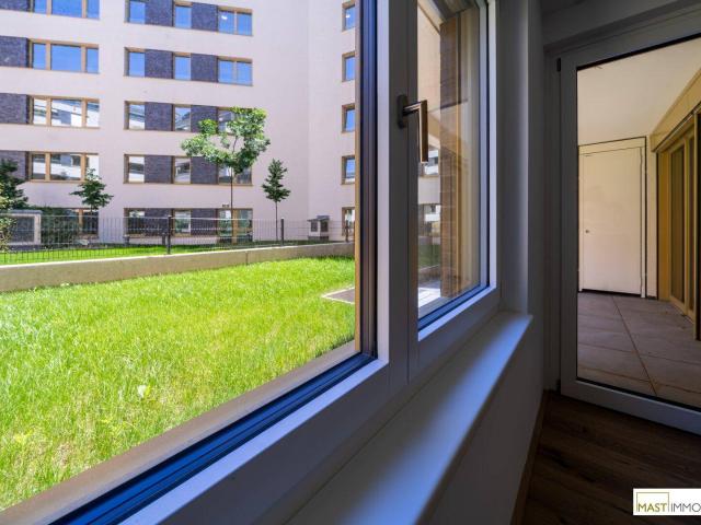 Erstbezug* Moderne 2 Zimmer Gartenwohnung mit über 43 qm Freifläche!