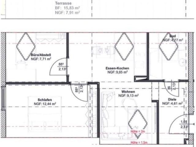 Erstbezug! Moderne 3 Zimmer Wohnung in Worms Herrnsheim zu vermieten!