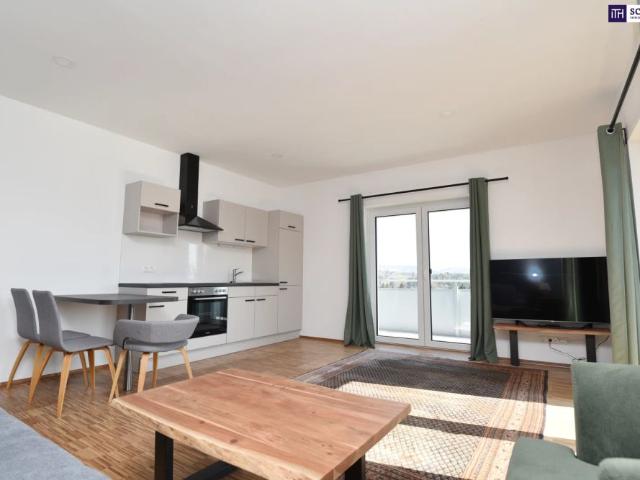ERSTBEZUG Moderne zwei Zimmerwohnung mit kompletter Ausstattung und Traumaussicht in die Weinberge zu mieten! 3D Rundgang vorhanden!