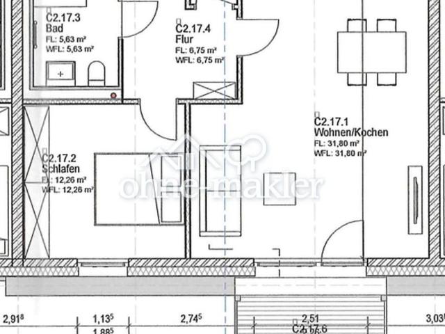 Erstbezug: Moderne Obergeschosswohnung mit Balkon sowie energieeffizientem Wohnkomfort