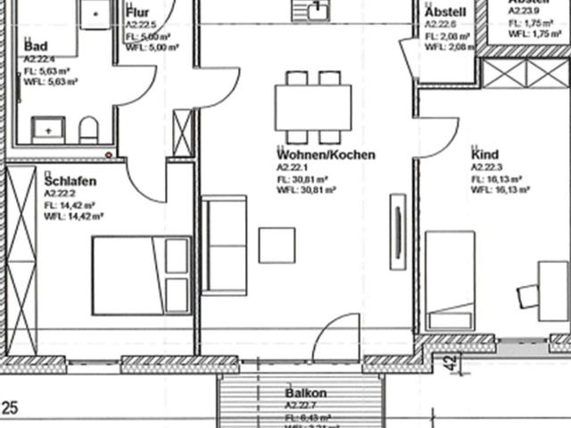 Erstbezug: Moderne Staffelgeschosswohnung mit Balkon sowie energieeffizientem Wohnkomfort