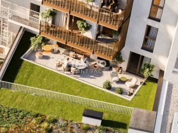 ERSTBEZUG mit großer Terrasse im Innenhof – moderne 2 Zimmer Wohnung