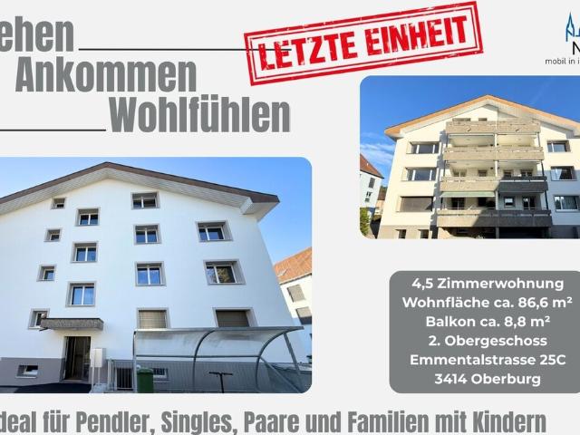 Erstbezug nach Totalsanierung moderne 4,5 Zimmer Wohnung in Oberburg