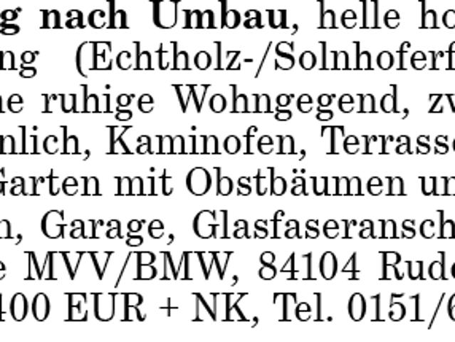 Erstbezug nach Umbau. Mit Garten!