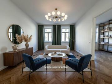 ERSTBEZUG NACH GENERALSANIERUNG: stilvolle Altbau Eigentumswohnung Nahe Max Winter Park & Venediger Au Balkonanbau möglich!