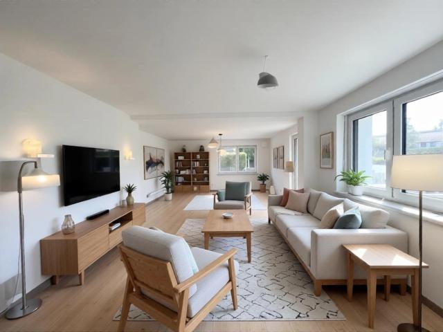 Erstbezug nach Kernsanierung – moderne 3 Zimmer Erdgeschosswohnung mit ca. 30 m² Terrasse & Garten