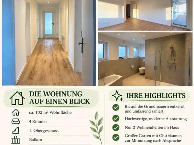 Erstbezug nach Kernsanierung 4 Zimmer Wohnung in Ingolstadt Etting
