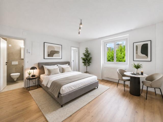 Erstbezug nach Renovation Moderne 1.5 Zimmer Wohnung mit Pilatusblick