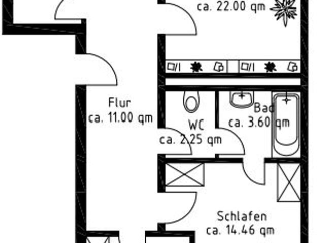 ERSTBEZUG nach Renovierung: 3 Zi. Whg. in toller Wohnanlage zu vermieten!