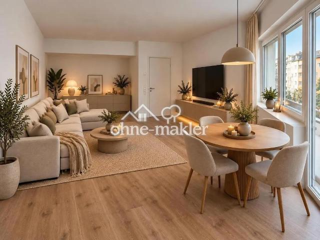 Erstbezug nach Sanierung | 3 Zimmer | 2 Balkone | Fußbodenheizung & Glasfaser