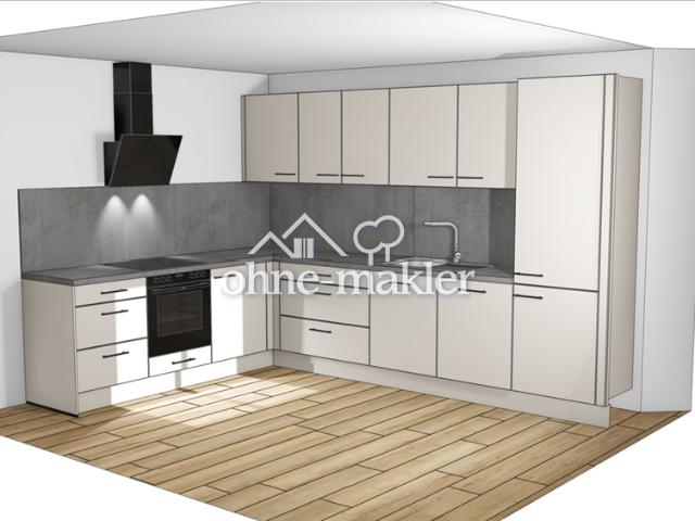 Erstbezug nach Kernsanierung 2 Zimmer Wohnung mit Balkon 1.OG
