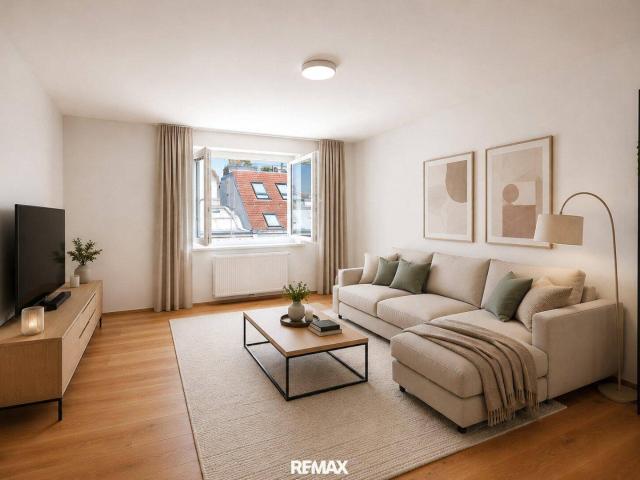 Erstbezug nach Sanierung: helle 3 Zimmer Wohnung mit Lift & Weitblick in 1060 Wien