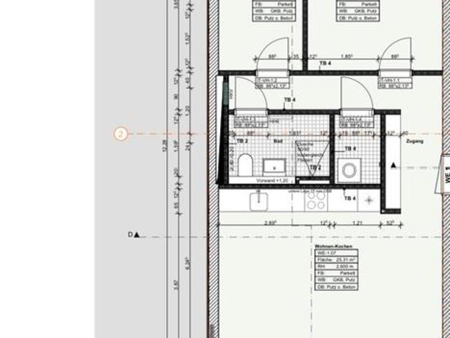 Erstbezug Neubau Moderne 2 Raum Wohnung mit Balkon & Aufzug