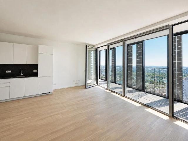 Erstbezug Studio mit Weitblick: 40. Etage U1 Donauinsel. DC2 Tower