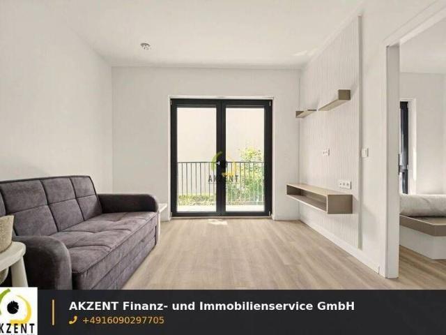 Erstbezug Stilvolle 1,5 Zimmer Neubauwohnung mit Balkon, EBK & Möblierung Direkt am S Bahnhof