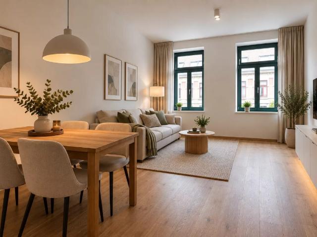 Erstbezug: Stilvolle 3,5 Zi. Altbauwohnung mit Balkon, Einbauküche & Stellplatz