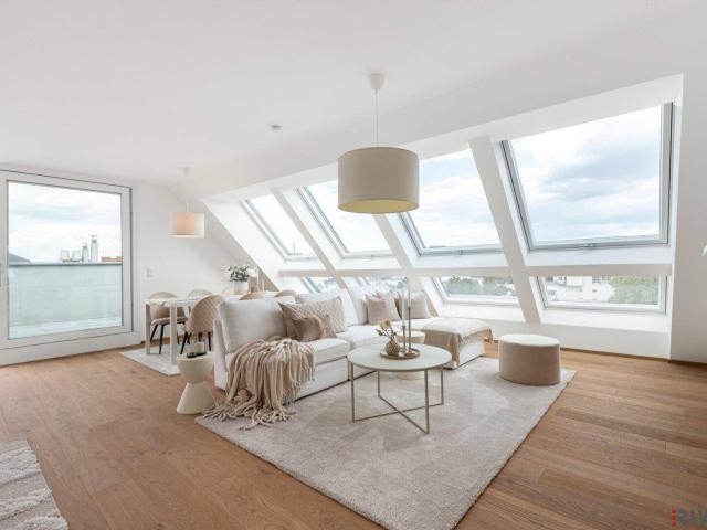 ERSTBEZUG | PENTHOUSE mit ca. 59 m² PANORAMA DACHTERRASSE | 4 Zimmer | TG Stellplatz optional | Nachhaltiges Wohnbauprojekt
