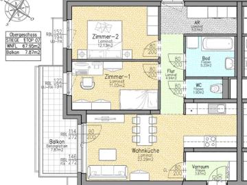 ERSTBEZUG: Wohnung in Ruhelage und südwestseitigen Balkon