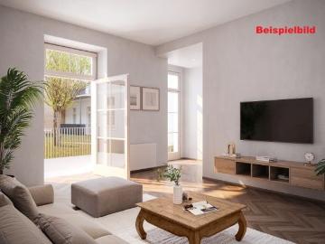 ERSTBEZUG, Toprenovierte 3 Zimmer Wohnung mit Terrasse und Gartenblick