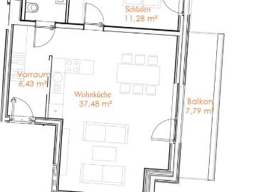 ERSTBEZUG / ZENTRAL 2 ZIMMER MIT BALKON