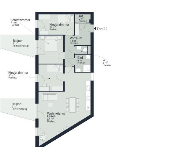 erstbezugs familienwohnung mit 2 balkonen!