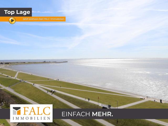 Erste Reihe Nordsee. Meerblick aus dem 12. Stock. Büsum zu Füßen
