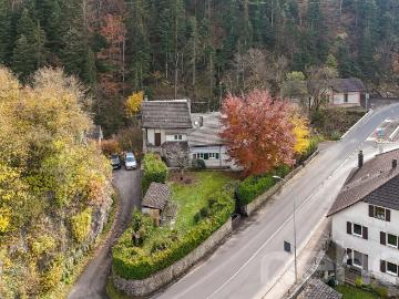 Erstklassige Lage Zuhause mit 2 Einheiten, großem Garten und Blick auf den Wald