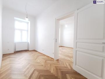Erstklassige Sanierung trifft auf Altbewährtes + Geschmackvolle und gut geschnittene Altbauwohnung im 4. Liftstock + perfekte Verkehrsanbindung